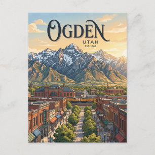 Ogden Utah Postkarte
