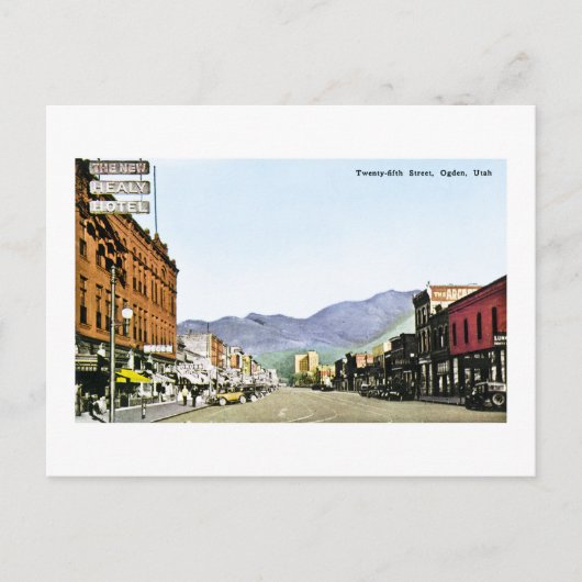 Ogden, Utah Postkarte (Vorderseite)