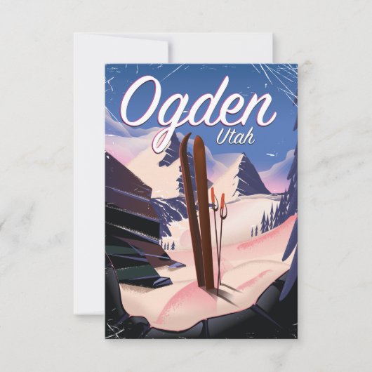 Ogden, Utah Ski-Poster (Vorderseite)