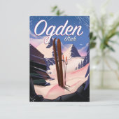 Ogden, Utah Ski-Poster (Stehend Vorderseite)