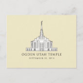 Ogden Utah Tempel. 21. September 2014. Postkarte (Vorderseite)