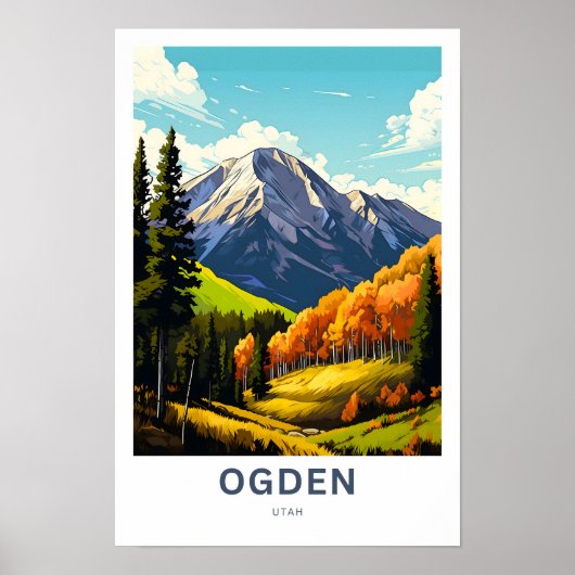 Ogden Utah Travel Print Poster (Vorne)