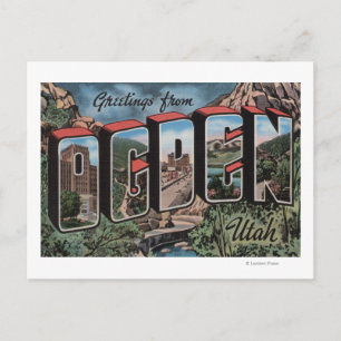 Ogden, UtahLarge Letter ScenesOgden, ABER Postkarte