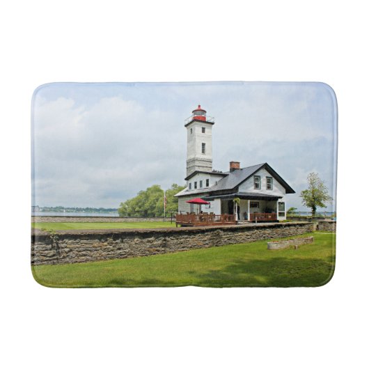 Ogdensburg Harbour Lighthouse, New York Badematte (Vorderseite)
