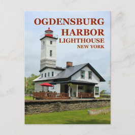 Ogdensburg Harbour Lighthouse, New York Postcard Postkarte