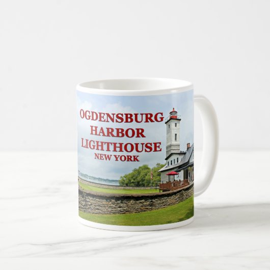 Ogdensburg Harbour Lighthouse, New Yorker Tasse (VorderseiteRechts)