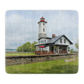 Ogdensburg Harbour Lighthouse NY Cutting Board Schneidebrett (Vorderseite)