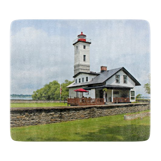 Ogdensburg Harbour Lighthouse NY Cutting Board Schneidebrett (Vorderseite)
