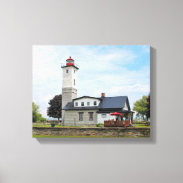 Ogdensburg Harbour Lighthouse, NY Wrapped Canvas Leinwanddruck