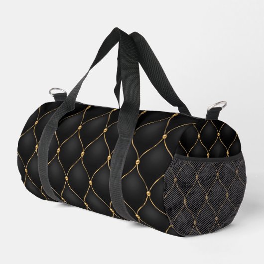 Ogee Black Gold Diamonds gespült Duffle Bag (Rechte Ecke)