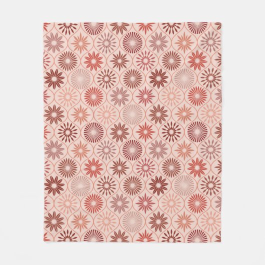 Ogee Boho Blume Fleecedecke (Vorderseite)