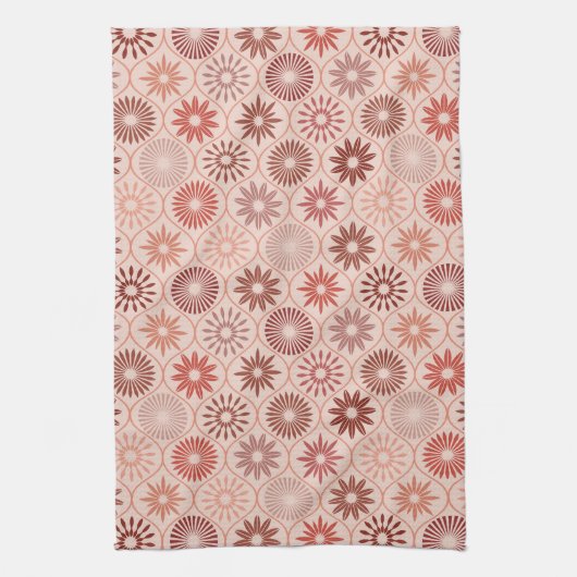 Ogee Boho Blume Geschirrtuch (Vertikal)