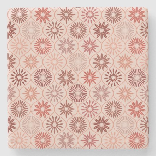 Ogee Boho Blume Steinuntersetzer (Vorderseite)