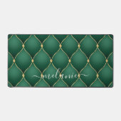 Ogee Gold Diamond Dark Emerald Green Individuelle  Schreibtischunterlage (Vorderseite)
