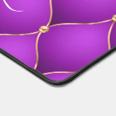 Ogee Gold Diamond Lila Violet Individuelle Name Schreibtischunterlage (Ecke)