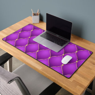 Ogee Gold Diamond Lila Violett Schreibtischunterlage