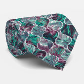 Ogee - Rosa / Aquamarin Krawatte (Gerollt)