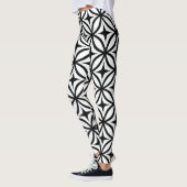 Ogee und Star Repeat Pattern Leggings (Links)