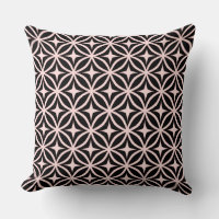 Ogee und Star Repeat Pattern Throw Pillow
