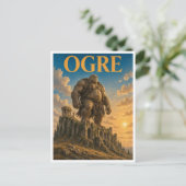 Oger, Gothic Fantasy-Monster Postkarte (Stehend Vorderseite)