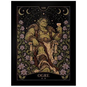 Oger, Sternen-Tarot-Kunst Postkarte