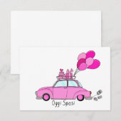 Oggi Sposi - Italienische Hochzeit Einladung (Vorne/Hinten)