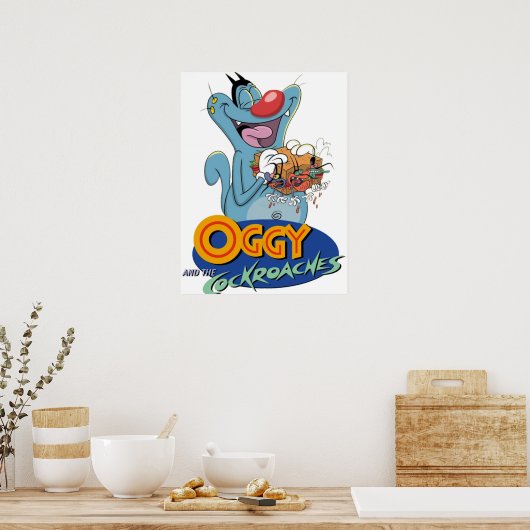 Oggy und die Kakerlaken Poster (Küche)