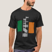 Ogham text "Ireland" black Shirt (Vorderseite)