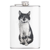 Ogie die Katze Flachmann (Vorderseite)