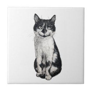 Ogie die Katze Fliese