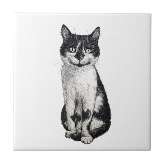 Ogie die Katze Fliese (Vorderseite)