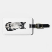 Ogie die Katze Gepäckanhänger (Vorderseite horizontal)