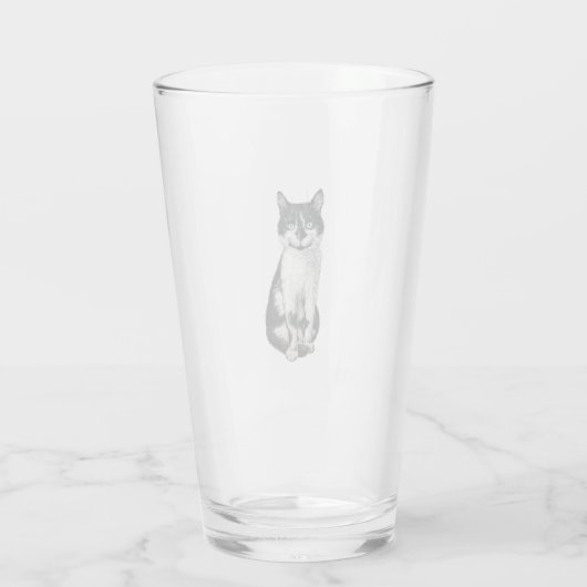 Ogie die Katze Glas (Rückseite)