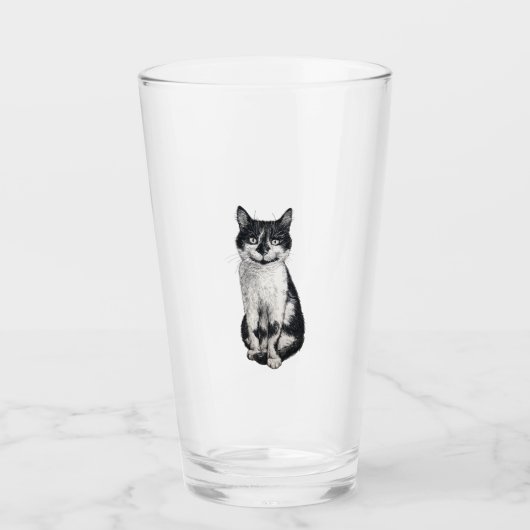 Ogie die Katze Glas (Vorderseite)