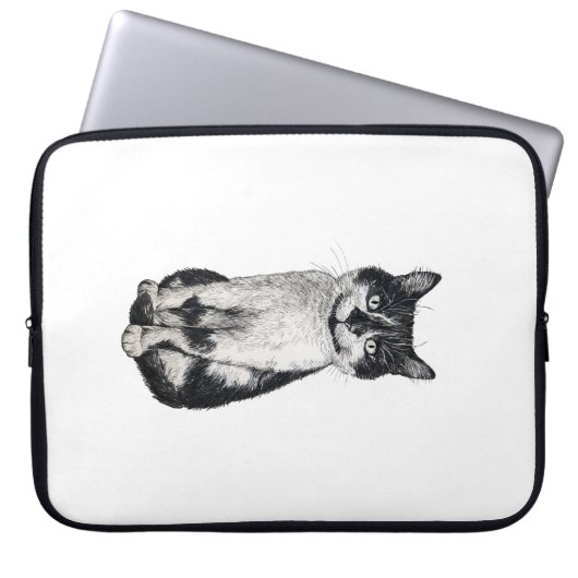 Ogie die Katze Laptopschutzhülle (Vorderseite)