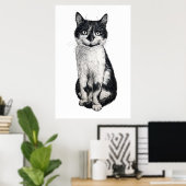Ogie die Katze Poster (Heimbüro)