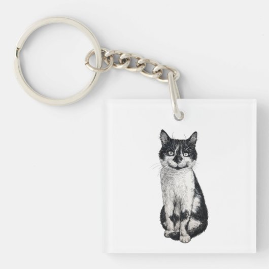 Ogie die Katze Schlüsselanhänger (Vorderseite)