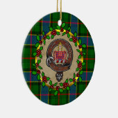 Ogilvie Clan Abzeichen & Tartan Personalisierte We Keramik Ornament (Rechts)