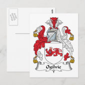 Ogilvie Familienwappen Postkarte (Vorne/Hinten)