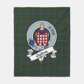 Ogilvie Hunting Clan Abzeichen Tartan Kariert Fleecedecke (Vorderseite)