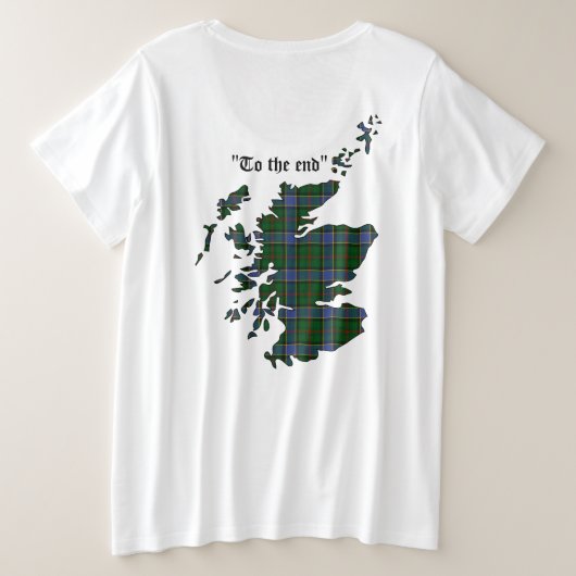 Ogilvie/Ogilvy Clan Große Größe T-Shirt (Design Rückseite)