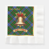 Ogilvie Personalisiert Tartan Christmas Serviette (Vorderseite)
