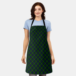 Ogilvie Tartan Blau kariert Schürze