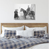Oglala Chef "Rocky Bear" mit White Leinwanddruck (Insitu (Schlafzimmer))