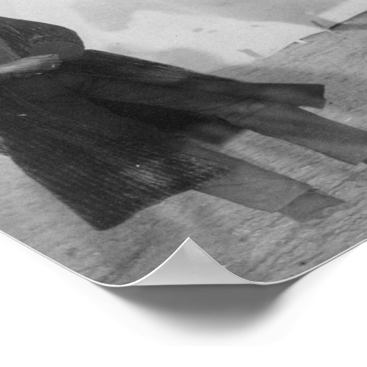 Oglala Chef "Rocky Bear" mit White Poster (Ecke)