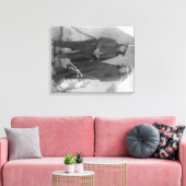 Oglala Chiefs "Red Cloud" und "American Horse" Leinwanddruck (Insitu (Wohnzimmer))