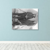 Oglala Chiefs "Red Cloud" und "American Horse" Leinwanddruck (Insitu (Holzboden))