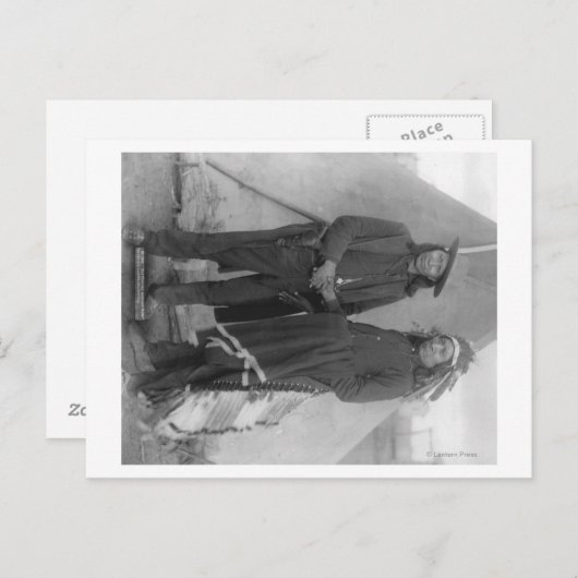 Oglala Chiefs "Red Cloud" und "American Horse" Postkarte (Vorne/Hinten)