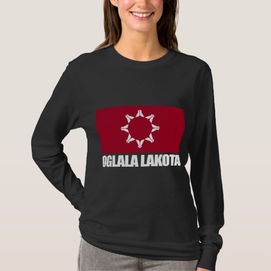 Oglala Lakota Flag Apparel T-Shirt (Vorderseite)