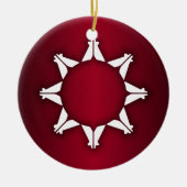 Oglala Lakota Flag Keramik Ornament (Vorne)